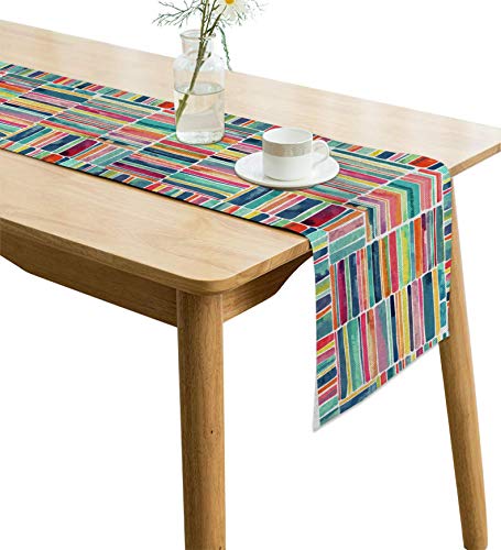 Image of Jute Table Runner Heat Resistant Dining Table Runner for 4 Seater 12 Inches x 60 Inches AATR0071