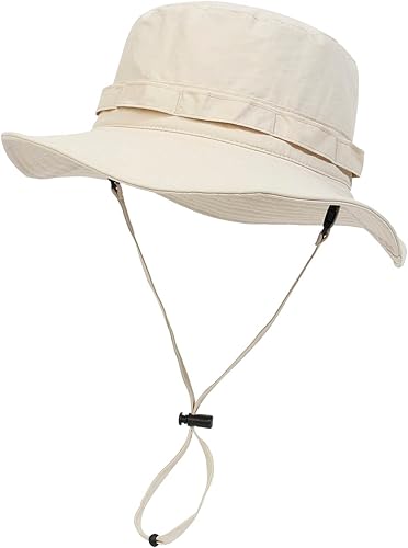 Vista 22 de GEGEEN DOMOG Sombreros impermeables de secado rápido, sombrero de lluvia para exteriores, playa, pesca, senderismo, sombrero de sol con cuerdas