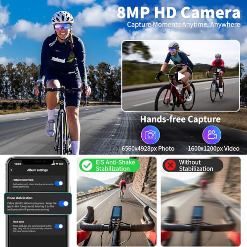 LangPlus+ AI Smart Glasses with 8MP Camera, Video & Photo Capture - image 2