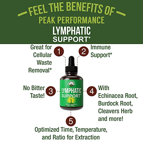Lymphatic Drainage Drops. Sugar Free 7in1 Lymph Detox And Cleanse