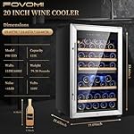Wine Refrigerators,52-bottle Wine Fridge Cooler Freestanding Wine Refrigerator,(Bordeaux 750ml) Dual Zone Compressor Wine Cellars Chiller - Image 2