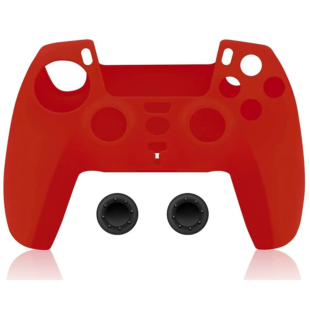 Porro Fino PS5 Controller Silicone Cover Ultra Grip Anti Slip Protective Case Sleeve for Sony PlayStation 5 Controller - Red (B0B32264XJ) Amazon Price History, Amazon Price Tracker