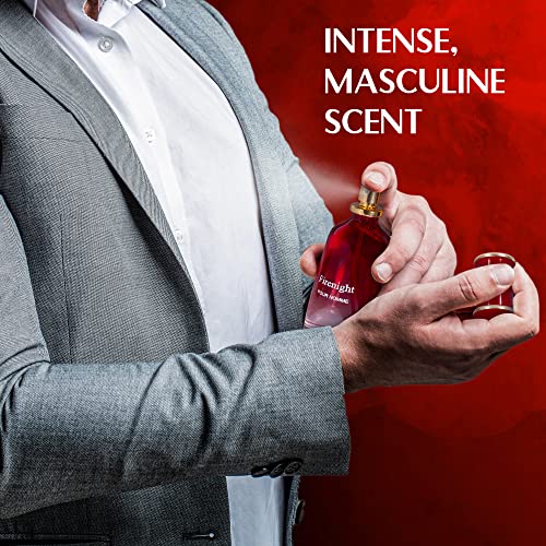 Novoglow Firenight Pour Homme- Eau De Parfum Spray Perfume, Fragrance For Men- Daywear, Casual Daily Cologne 3.4 Oz Bottle- Ideal Edt Beauty Gift For Birthday, Anniversary #TOP5