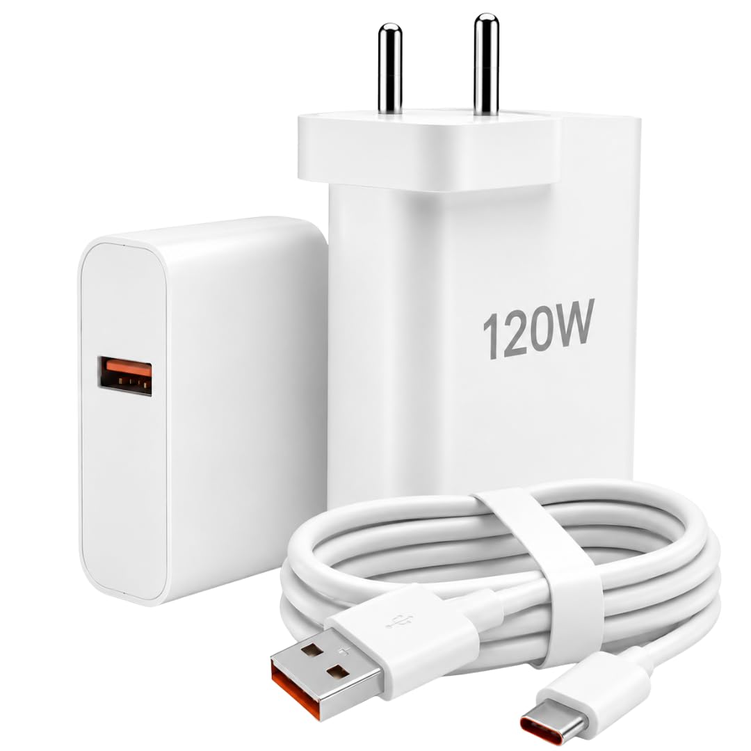 Original Charging Adapter 120W USB Type C Wall Charger Compatible with Xiaomi 14 Pro, Redmi Note 13 Pro Plus and Poco F5 GT (Adapter and Cable) 120w-image-13