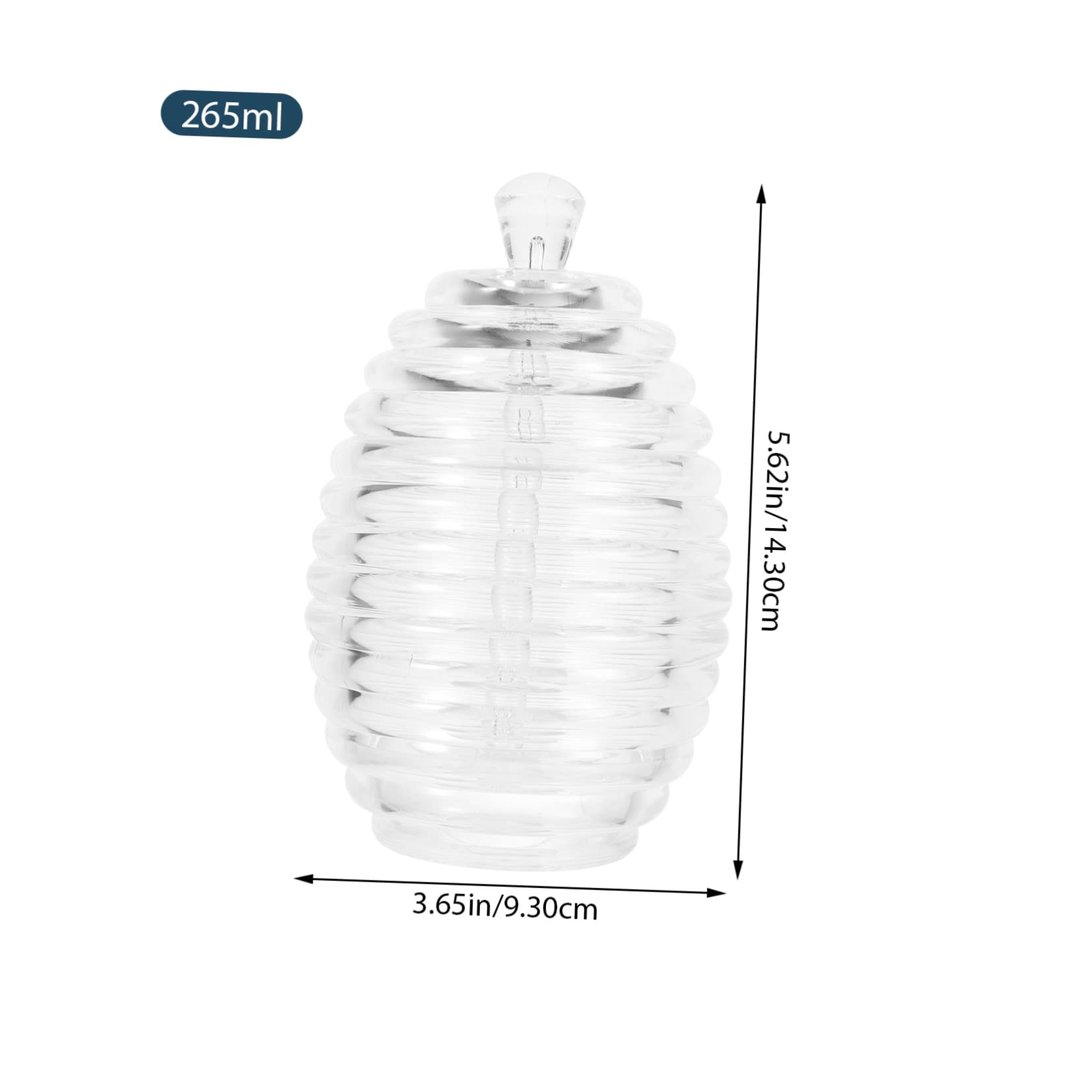 Hemobllo 1Set Plastic Honey Storage Jar with Dipper Syrup Dispenser for Kitchen Compact and Convenient Honey Pot Container for Home Use and Food Preservation