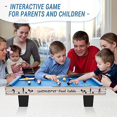 JODELA Tabletop Billiards Games Set Mini36 Inches Travel-Size Pool Table Portable Family Games, Parties, Road Trips Game Table for Whole Family (Billiard Table)