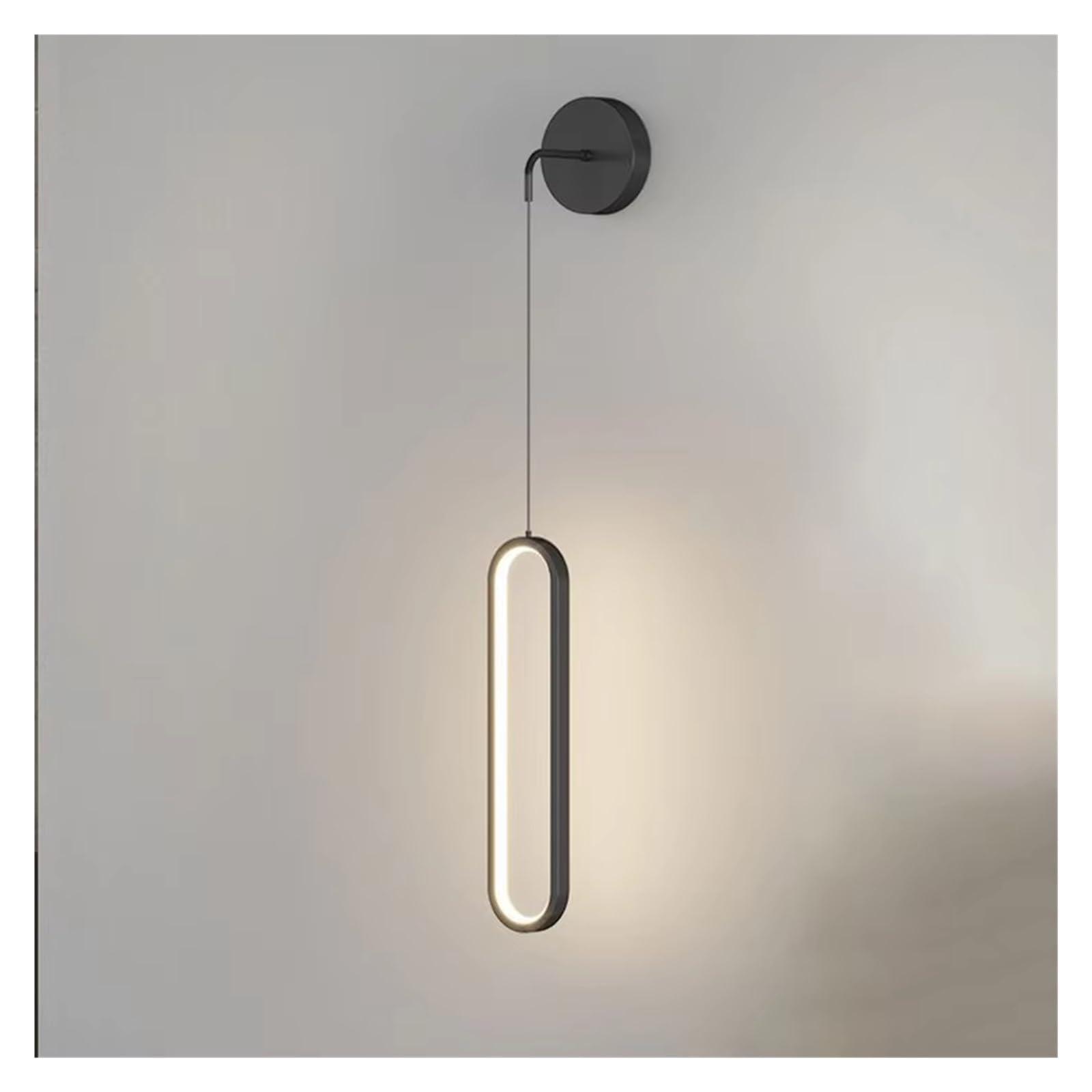 HUAYUSEDF Wall Sconce Lamp for Living Dining Room Bedroom Bedside TV Background Aisle Home Decoration Lighting Fixture Lustre, Lamps for(Black)