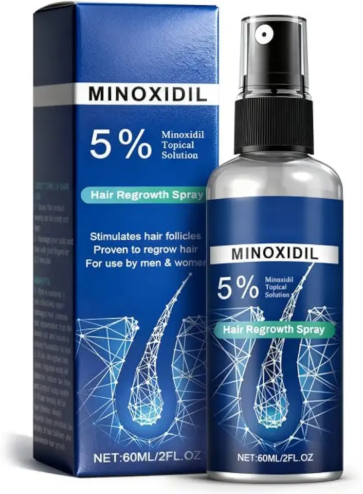 Minoxidil Hair Serum spray for Men and Women, 5% Minoxidil Hair Serum,promotes hair growth, makes hair and beard thicker and fuller-1pcs