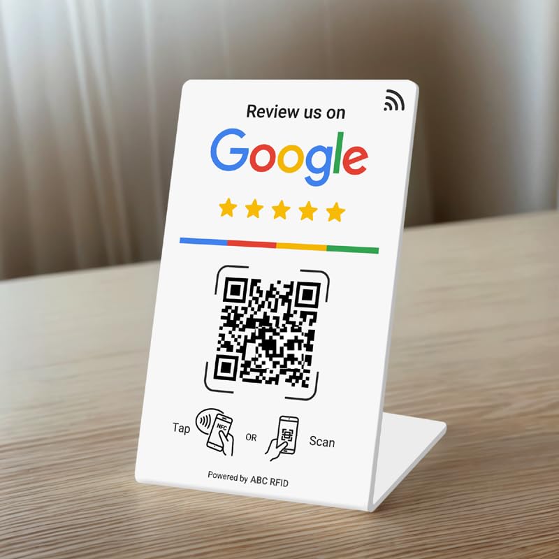 Amazon | Google用レビュービジネススタンド、レビューサインNFCタップ