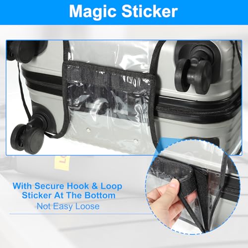 PATIKIL 28" Suitcase Cover Protectors, 1 Pcs Clear PVC Luggage Cover Set Waterproof Dustproof Anti-scratch Suitcase Approved for Travel, Transparent4