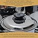 Maxam 9-Element Waterless Cookware Set, Durable Stainless Steel Construction with Heat and Cold Resistant Handles, 17-Pieces