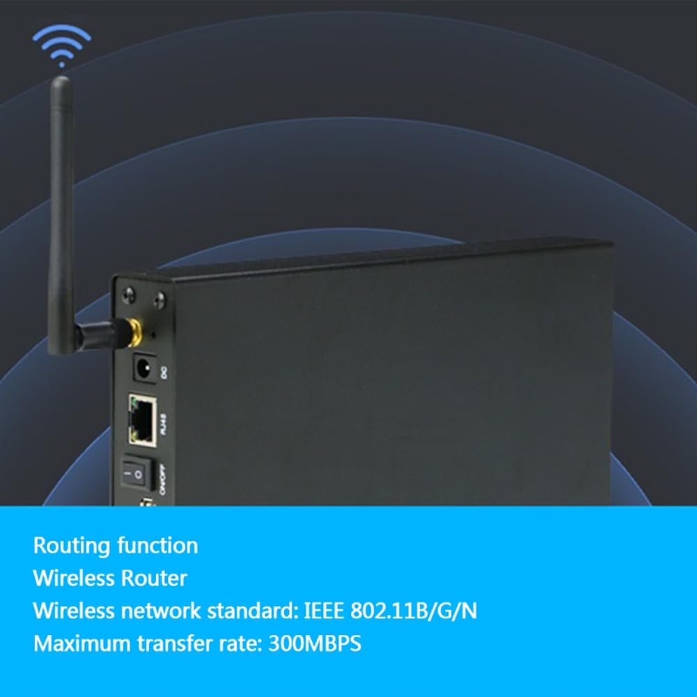 Boîtier Portable pour Disque Dur SSD 3,5 Pouces USB 3.0 RJ45 Ethernet NAS Serveur de Streaming Réseau Stockage pour Boîtier Prise UE