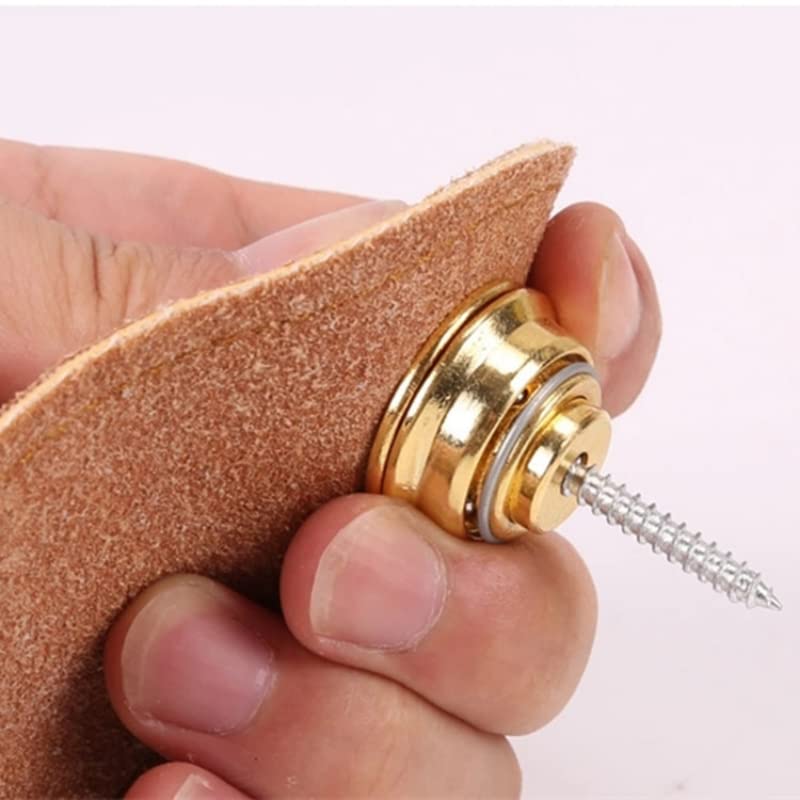 Guitar Part for 1 PCS Guitar Strap Lock Straplock Button Guitar Buckle Skidproof for Acoustic Electric Bass Strap(Color:Silver)