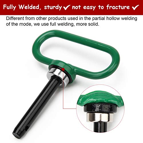 Magnetic Hitch Pin, Coitek 1/2” Strong Magnet Handle Lawn Mower Trailer Hitch Pin Compatible With John Deere Mower Hitch Pin For Lawn Tractors, Magnetic Trailer Gate Pin #TOP2