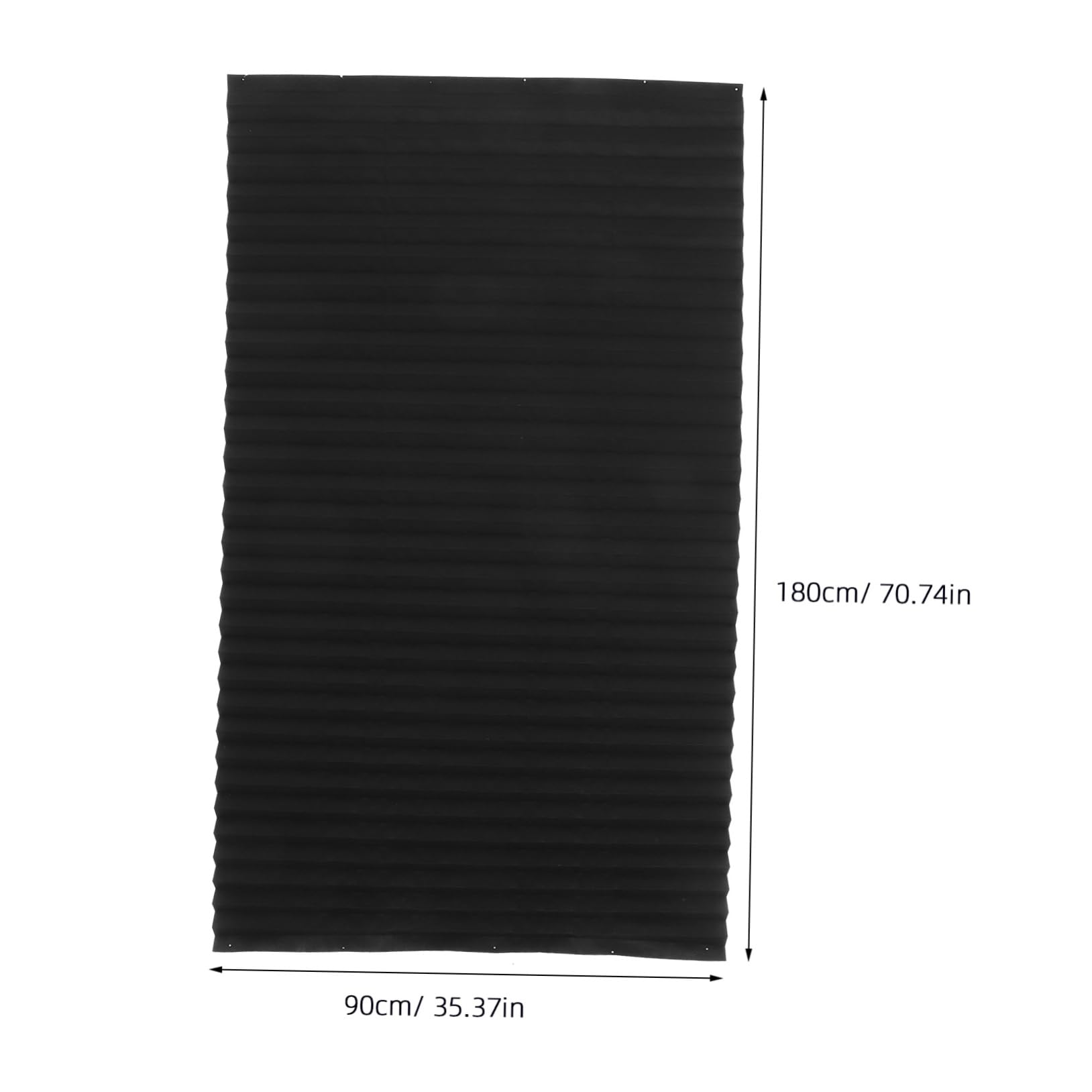 Cabilock No Drill Blinds for Windows Self-adhesive Pleated Shades Blackout Rv Home 90x180cm