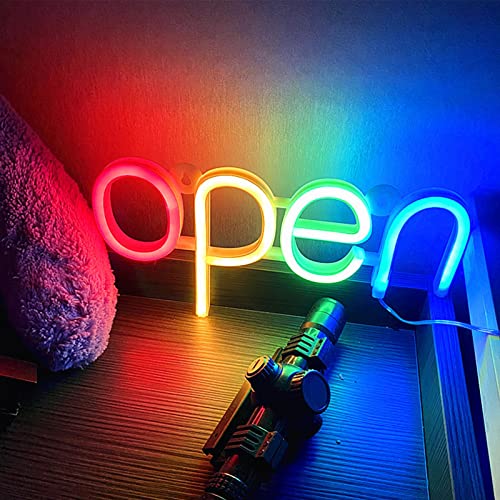 Image of LED Neon Open Sign Neon Signs High Brightness Mini Neon Open Sign for Outdoor Business Displays Store Signs Novelty Lighting Neon Signs