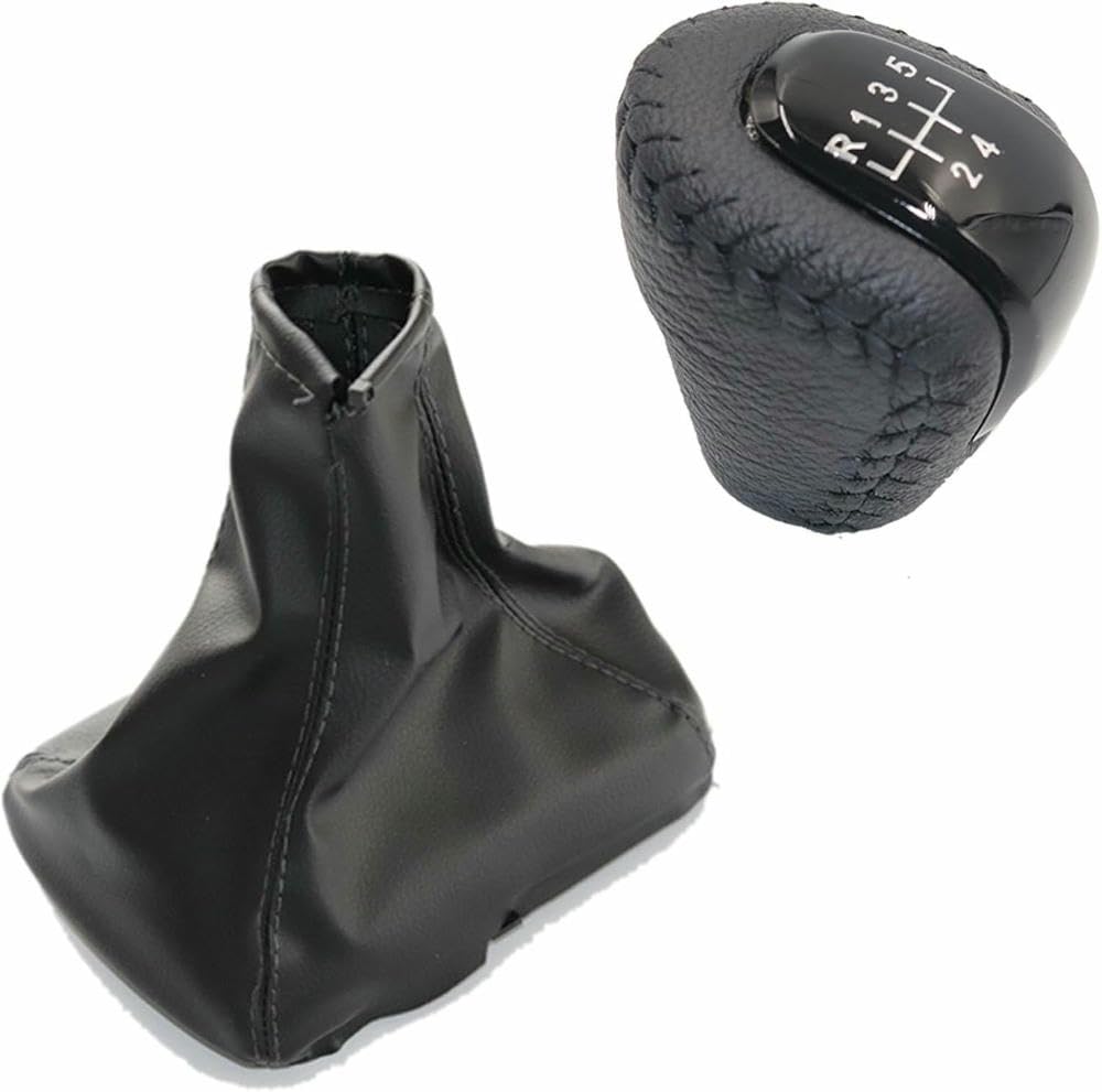 Gznbb Car Manual Gear Shift Knob Boot Cover Gaiter Lever Shifter Handle Stick, For Chevy Aveo T250 T255 2003-10 11 2012