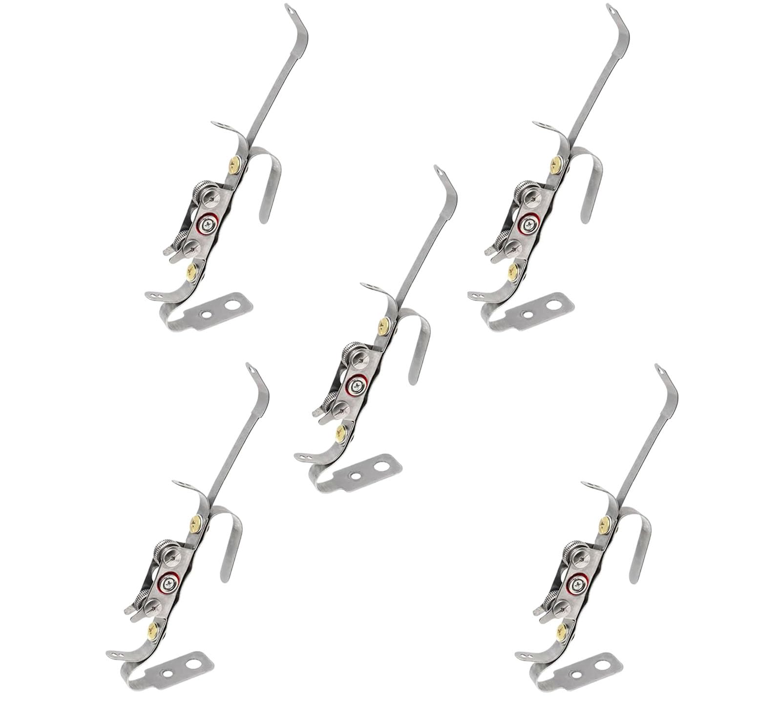 Supporto Filo Apporto TIG in Acciaio Inox con Guida Filo Regolabile per Fili 1,0-3,2 mm GTAW,5 Items