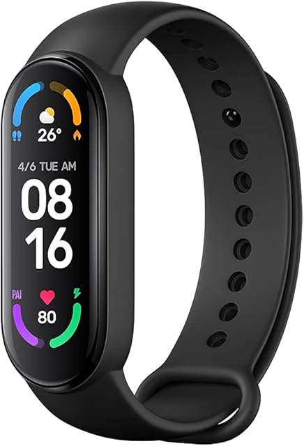 Xiaomi Mi Band 6, Smart Band 6 Global Version Activity Bracelet, Blood Oxygen Detection, Heart Rate Monitor, Sleep Monitor, 1.56" AMOLED Color Screen 5 ATM