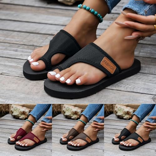 Orthopedic Sandals for Women Arch Support Walking Sandals Mesh Flip Flops Womens Comfortable Breathable Mesh Flipflops Beach Summer Slippers Slip on Shoes Indoor Outdoor3