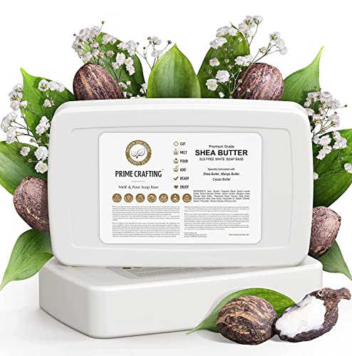 Prime Crafting Jabón en bruto de mantequilla de alta calidad (base de jabón de mantequilla Shea Butter)