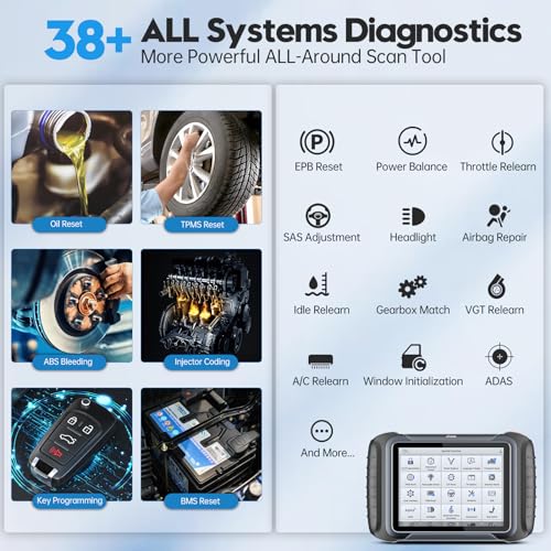 XTOOL D8S Bidirectional Scan Tool 2025 Upgraded Ver. of D8 Scanner, OBD2 Scanner Diagnostic Tool, Topology Mapping, ECU Coding, 42+ Resets, FCA, CAN FD&DoIP, All System Scanner for Car, 3-Year Update