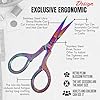 Sharp Embroidery Craft Crochet Yark Scissors with Safety Cover, 4 inch Stainless Steel Stork Shaped Scissors for Needlework Multi-purpose in Multi Color #2