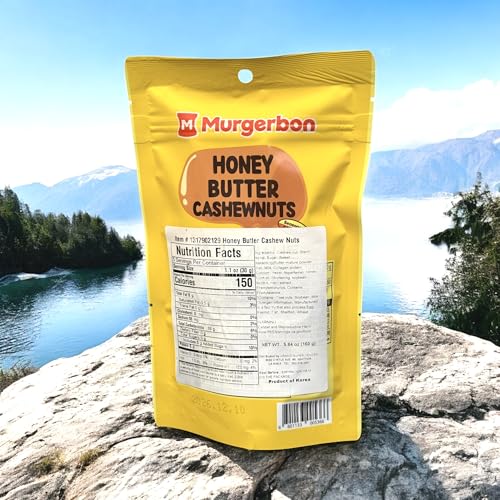 Image of Combo - Honey Butter Cashew and Spicy Garlic Peanuts - Hat Dieu Vi Bo Mat Ong va Dau Phong Toi Ot - 5 Oz per Bag and 7 Oz per Can with 2 Iterms per Order