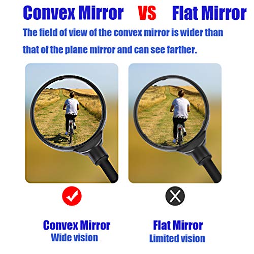 image for Oriflame Bike Mirror, Bicycle Wide Angle Rear View Safe Mirrors, Handl