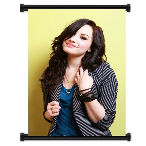 Demi Lovato Cute Pop Star Fabric Wall Scroll Poster (16" x 24") Inches