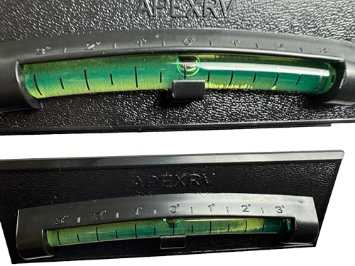 Niveau à bulle gradué Apex RV noir accessoire remorque caravane camping