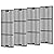 Criditpid Grill Grates for Char Griller 5050, 3001, 2121, 5650, 5072, 2123, 2828, 3072, 3030, 3008, 4000, 19 3/4" Cast Iron Cooking Grate Replacement Parts for Chargriller 5050, King Griller, 4-Pack