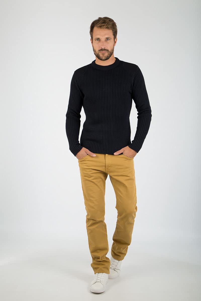 Armor Lux Męski sweter Marin "Binic" Homme, niebieski (D85 Rich Navy Blue D85 Rich Navy), L EU, Niebieski (D85 Rich Navy Blau D85 Rich Navy), L