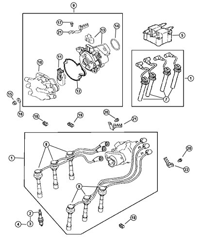 Bougie d'allumage Mopar Sp0rc12yc5 à haute résistance thermique pour une combustion stable