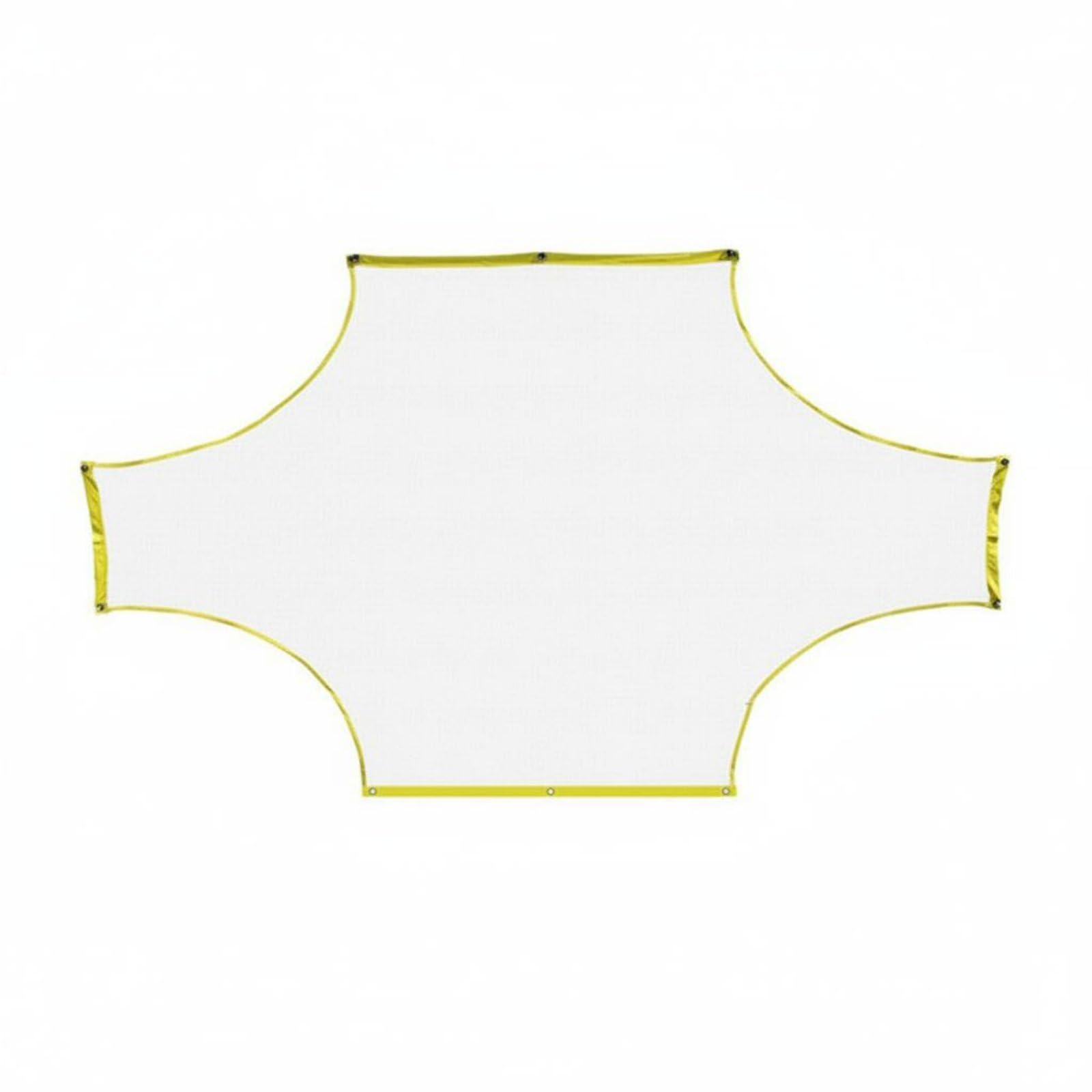 Multiple Sizes Soccer Goal Target Net Long-Lasting Material Soccer Accuracy Practice Net Easy to Set Up Football Scoring Coach for Coaches, Backyard, 7-a-Side-image-45