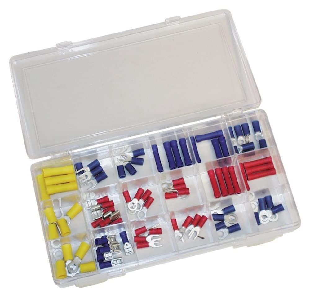 Warren Distribution 5101 California 80 Piece Solderless Terminal Kit with Storage Box