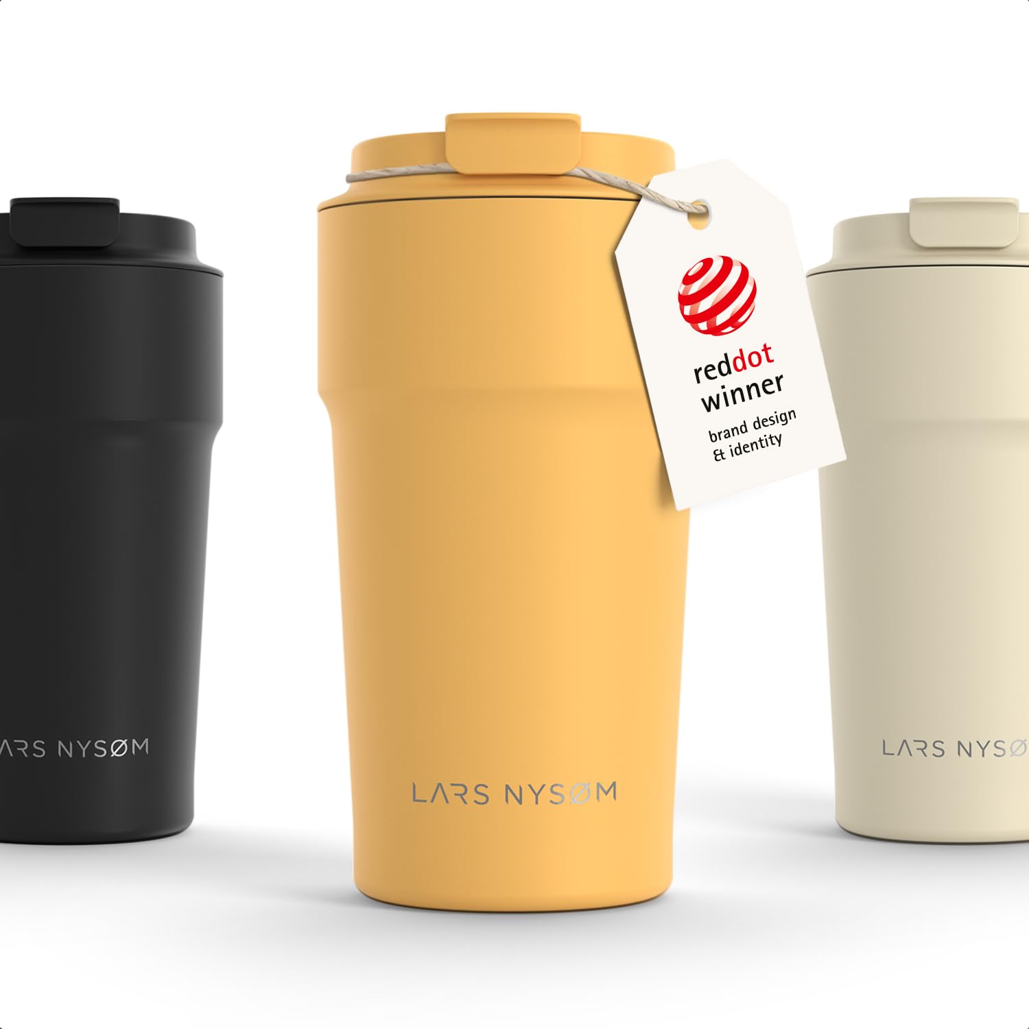 LARS NYSØM Coffee Cup Travel Mug 500ml - Coffee Travel Mug Leakproof Lid — image 1