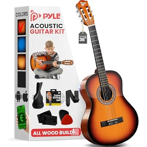 Pyle 3/4 Junior Acoustic Guitar Kit Cover