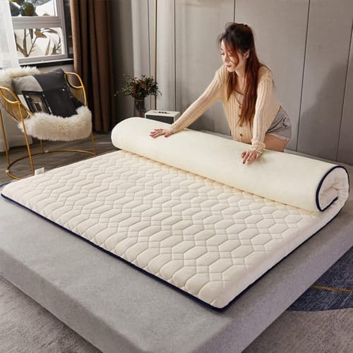 Generic - Matelas futon Japonais Simples et Doubles, Tapis de Sol Pliables pour Salon, Tapis de Couchage Portables pour dortoir d'étudiants, adaptés pour Chambre Principale, invités, canapé, Voyage