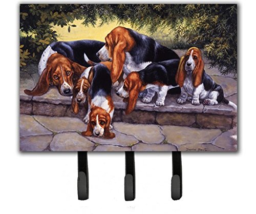 Basset Hound Puppies Momma & Daddy Leash or Key Holder
