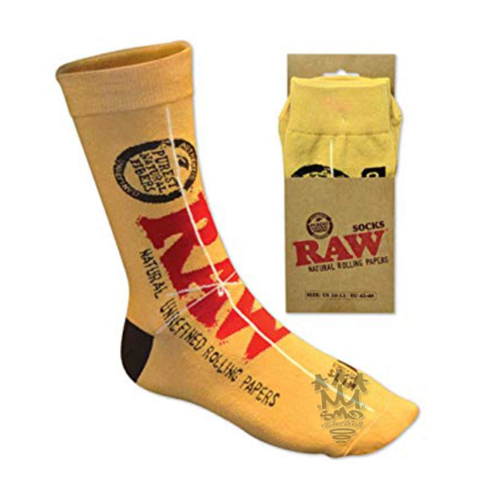 Raw Unisex Beige Rolling Papers Socks