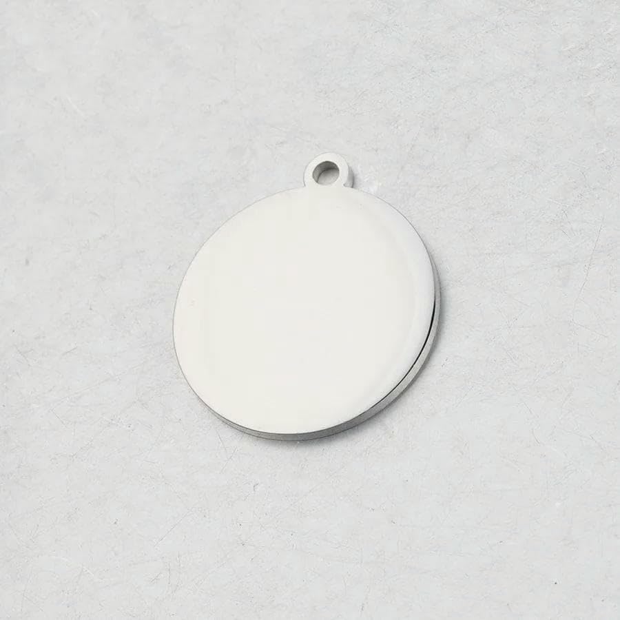Lot de 20 breloques rondes en acier inoxydable 304 poli miroir, 20 mm, 25 mm, 30 mm, pour la fabrication de bijoux, or rose, 30 mm
