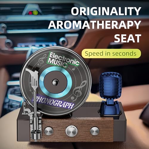 Difusor de aromas giratorio para auto y hogar azul miniatura 2