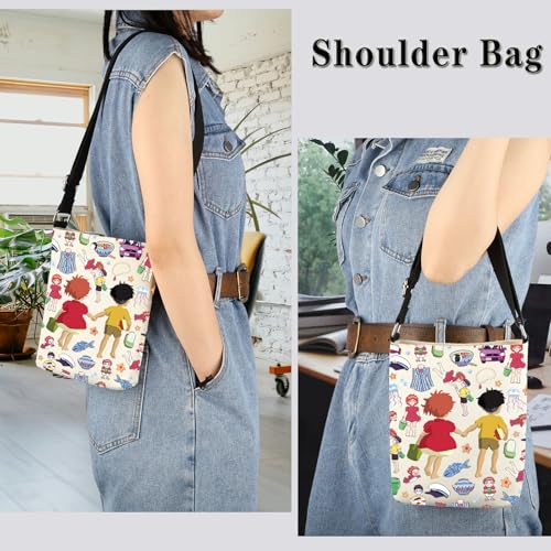 GJTIM Japanese Anime Inspired Gift Japanese Manga Gift Ponyo&Sosuke Crossbody Bag for Cartoon Movie Lover4
