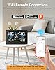 Zivron WiFi Weather Station Wireless Indoor Outdoor, Thermometer with Rain Gauge and Wind Speed/Direction, Large Display for Weather Forecast, Temperature, Humidity, Clock, Alarm, UV, Air Pressure #2
