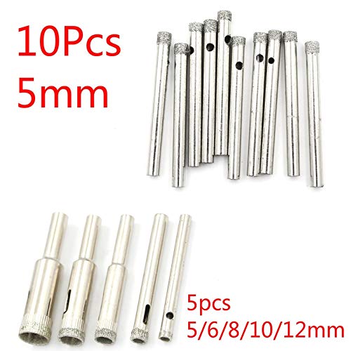 Brocas de núcleo recubiertas de diamante 10 piezas miniatura 3