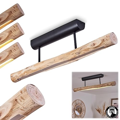 LED Deckenleuchte Winterthur, dimmbare Deckenlampe aus Metall und Holzstab...