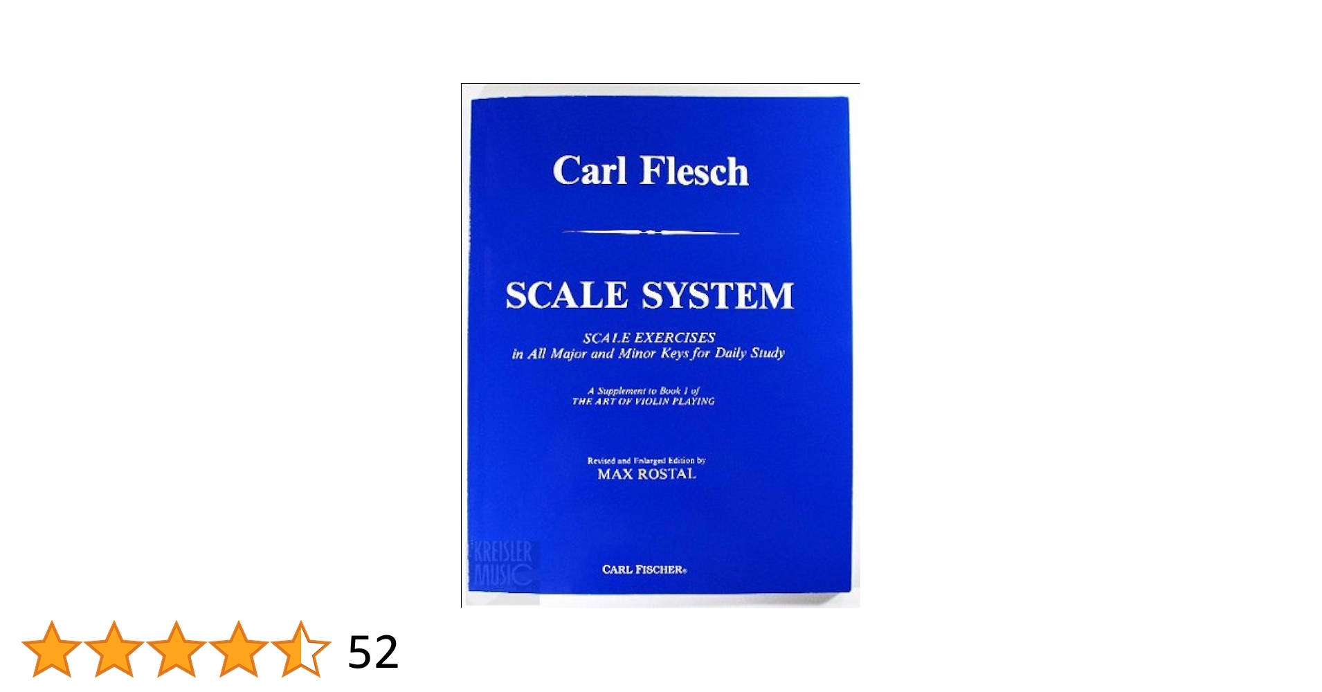 Amazon.co.jp: バイオリン音階教本 カール フレッシュ : 楽器
