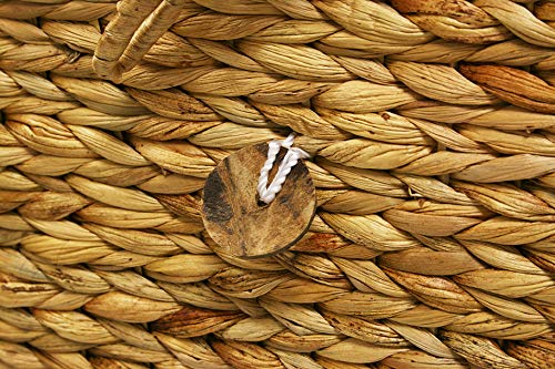 Miniatura 3 de Baul Decoración Enea Trenza, Claro. Baúl Rústico, Natural Para Almacenaje 60 20 20