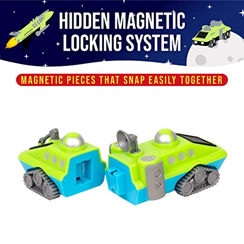 Popular Playthings Mix Or Match Vehicles 5, Magnetic Toy Play Set, Spacecraft Vehicles #TOP3